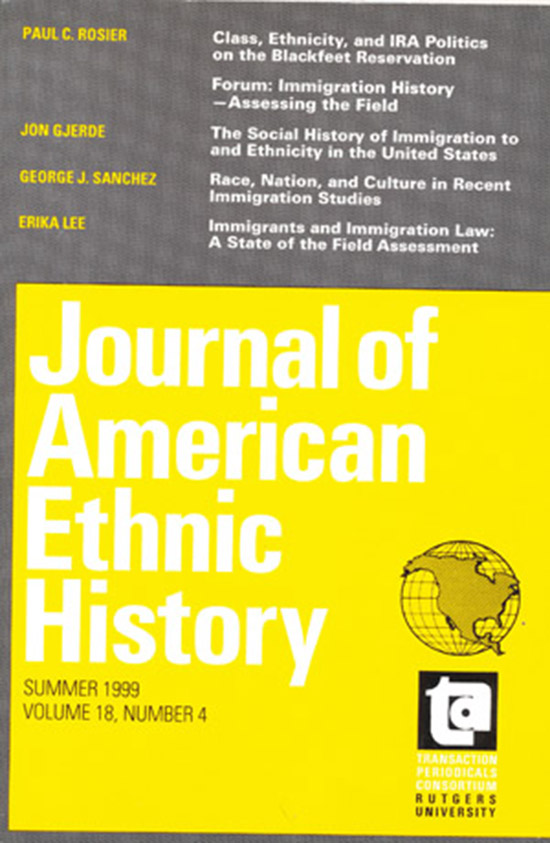 Image for Journal of American Ethnic History: Summer 1999, Volume 18, Number 4