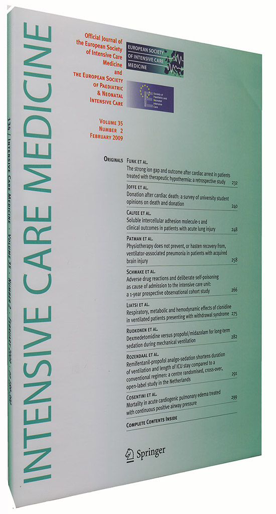 Image for Intensive Care Medicine ( Volume 35, No 2, February 2009)