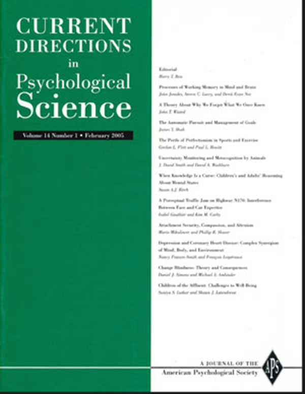Image for Current Directions in Psychological Science (Volume 14, Number 1, February 2005)