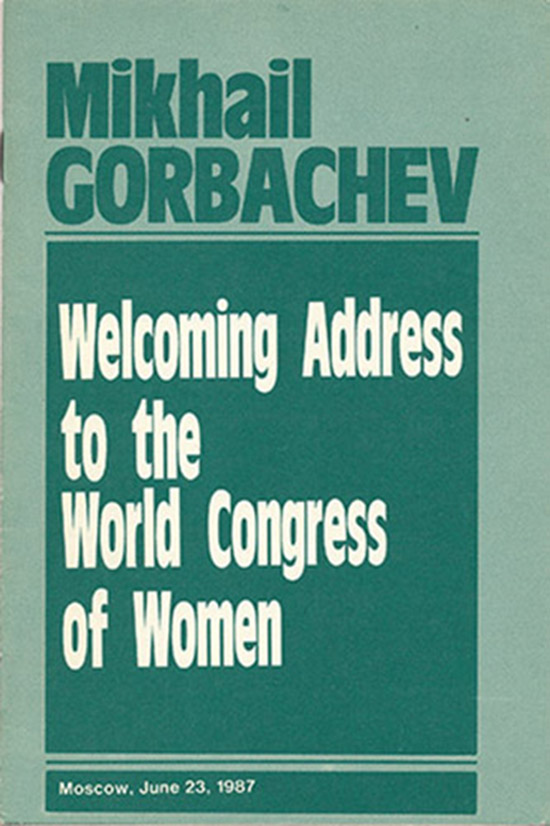 Image for Welcoming Address to the World Congress of Women