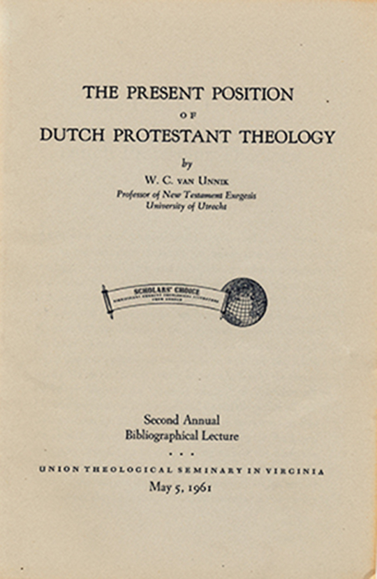 Image for The Present Position of Dutch Protestant Theology