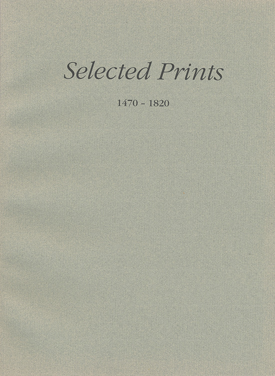 Image for Selected Prints 1470-1820