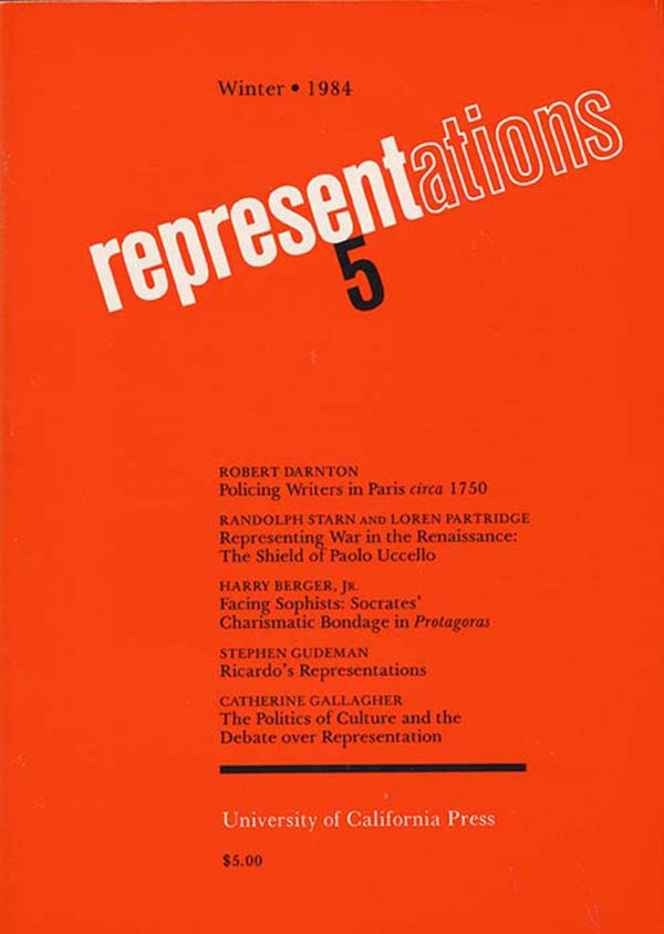 Image for Representations 5 (Winter 1984)