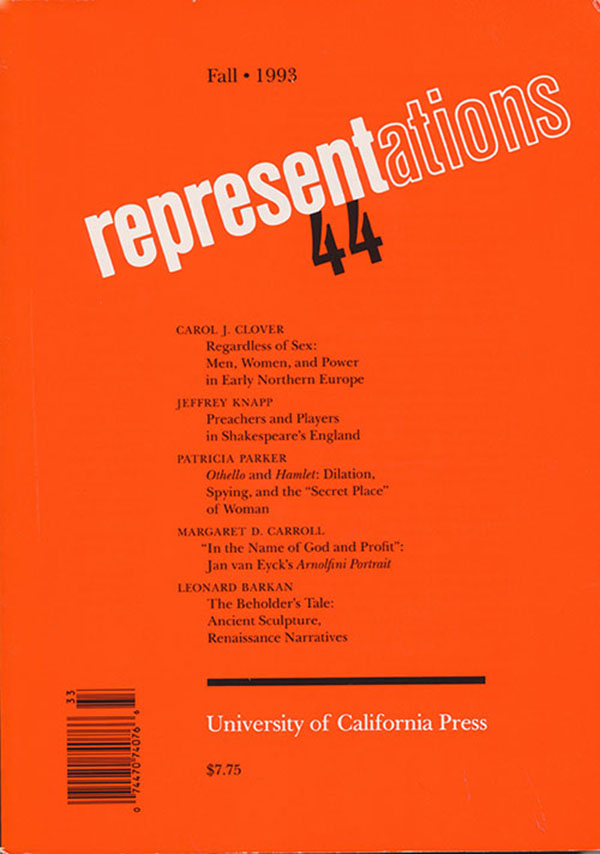 Image for Representations 44 (Fall 1993)