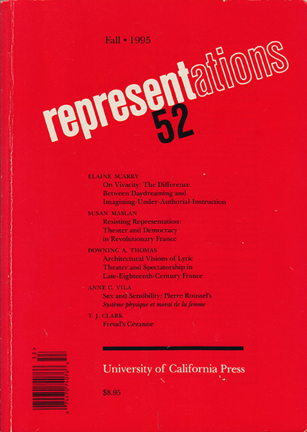 Image for Representations 52 (Fall 1995)