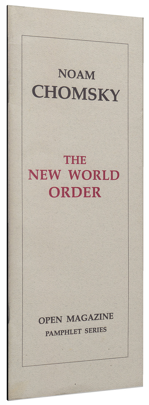 Image for The New World Order (Open Magazine Pamphlet Series)