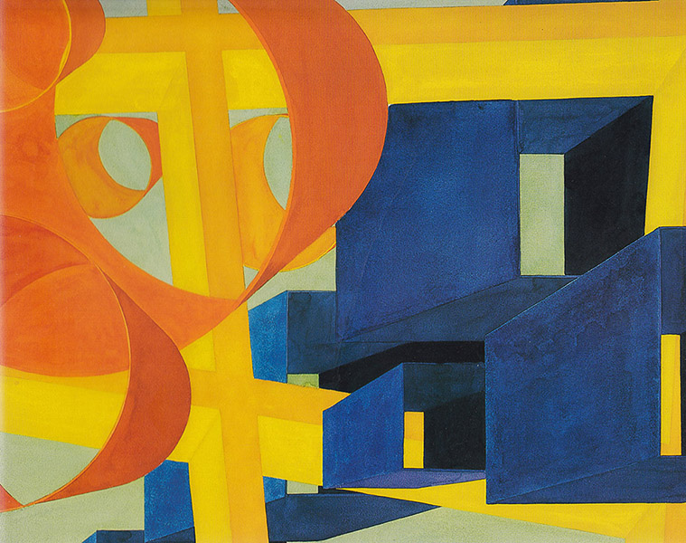 Image for Al Held Watercolors (Exhibition Announcement, 2008)