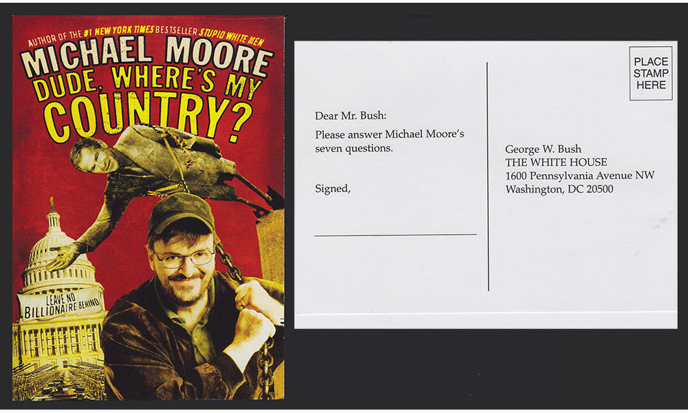 Image for Dude, Where's My Country? (6x4.25 Inches: Postcard)