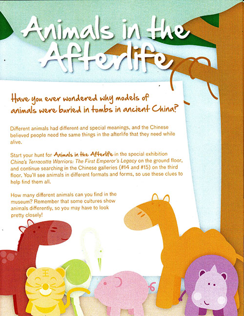 Image for Animals in the Afterlife (Asian Art Museum Gallery Handout)