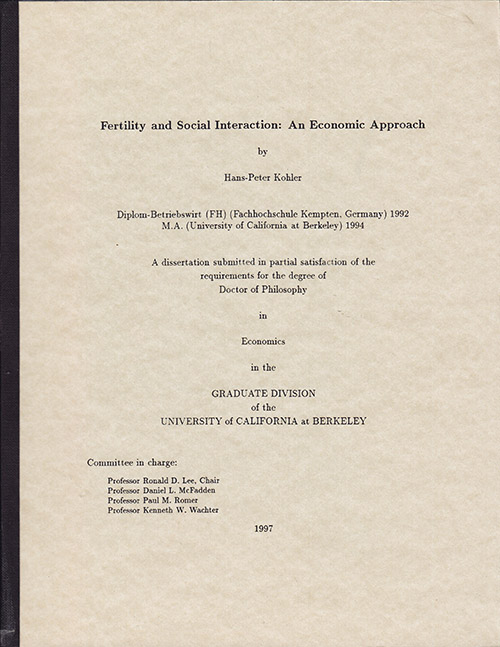 Image for Fertility and Social Interaction: An Economic Approach