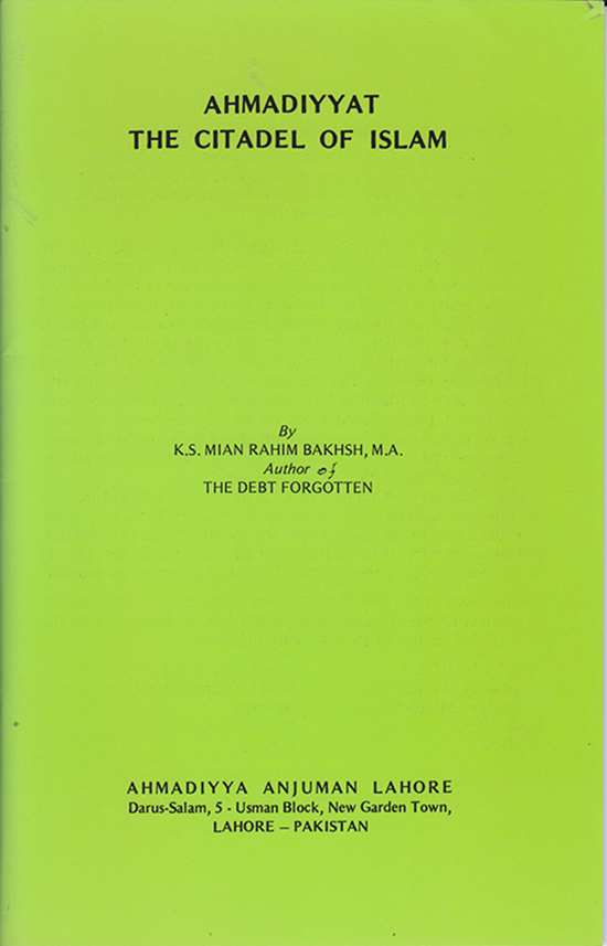 Image for Ahmadiyyat: The Citadel of Islam