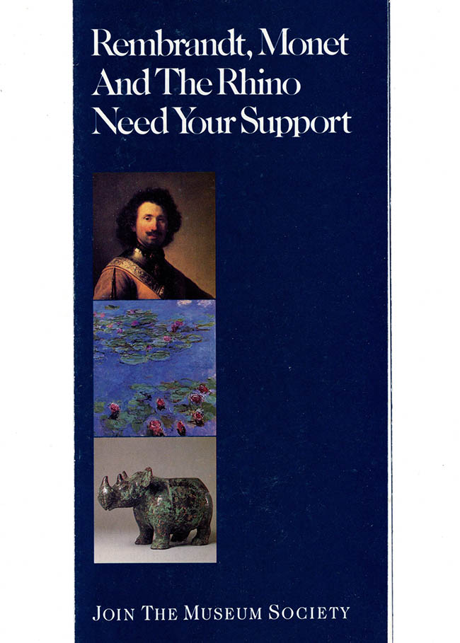 Image for Join the Museum Society" Pamphlet: Asian Art Museum, M. H. de Young Memorial Museum, California Palace of the Legion of Honor