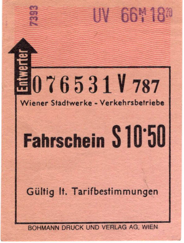 Image for Fahrschein (Ticket)