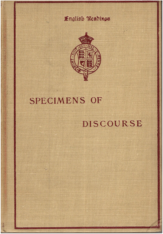 Image for Specimens of Discourse (English Readings)