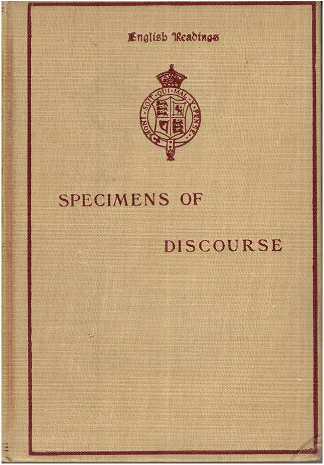 Image for Specimens of Discourse (English Readings)