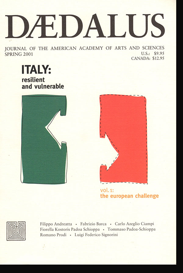 Image for Daedalus: Italy: Resilient and Vulnerable: Volume 1: The European Challenge