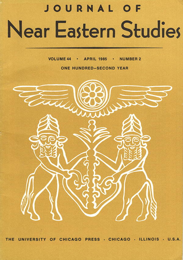 Image for Journal of Near Eastern Studies (Vol 44, April 1985, No. 2)