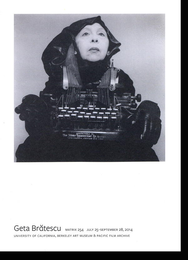 Image for Geta Bratescu (Gallery Guide, Matrix 254, July 25-September 28, 2014 )