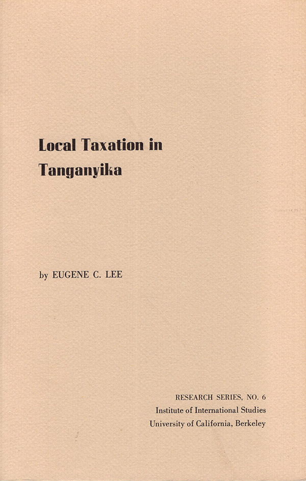 Image for Local Taxation in Tanganyika