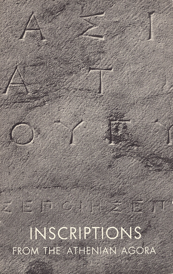 Image for Inscriptions From the Athenian Agora