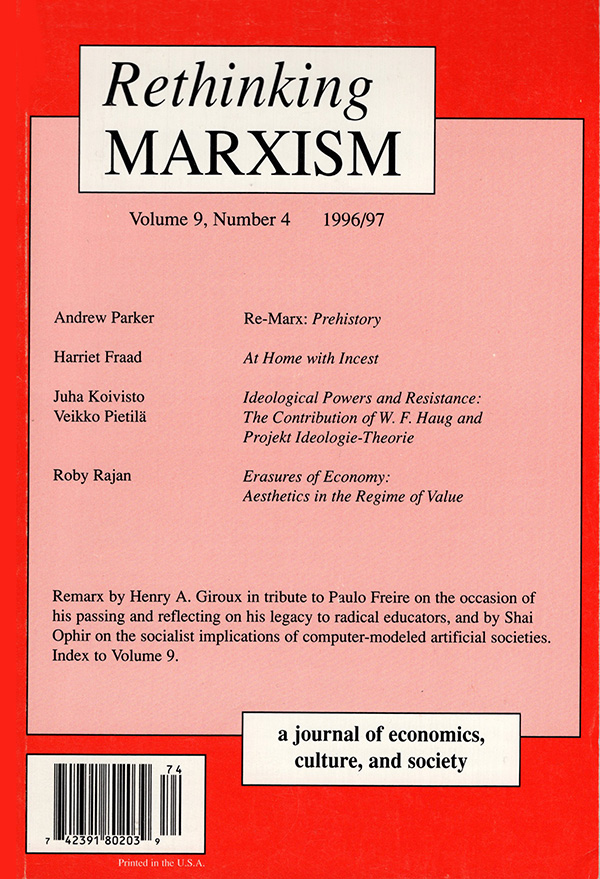 Image for Rethinking Marxism (Vol 9, No. 4, 1996/97)