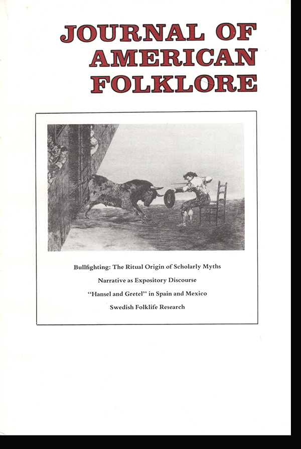 Image for Journal of American Folklore (Vol 99, No. 394,  Oct-Dec 1986)