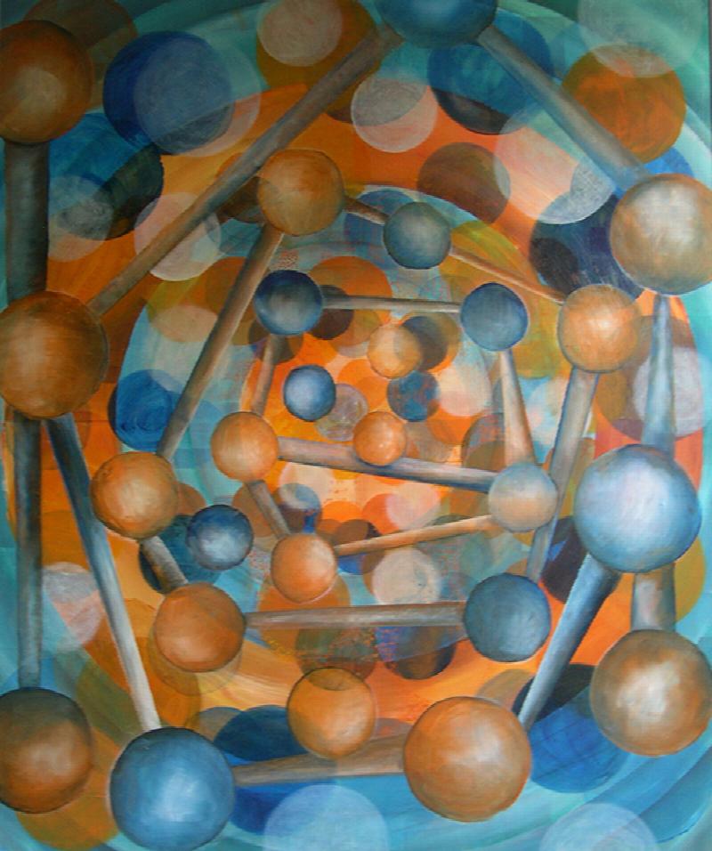 Image for Space Study, #2 (Original Oil Painting on Masonite by Amy Ione)