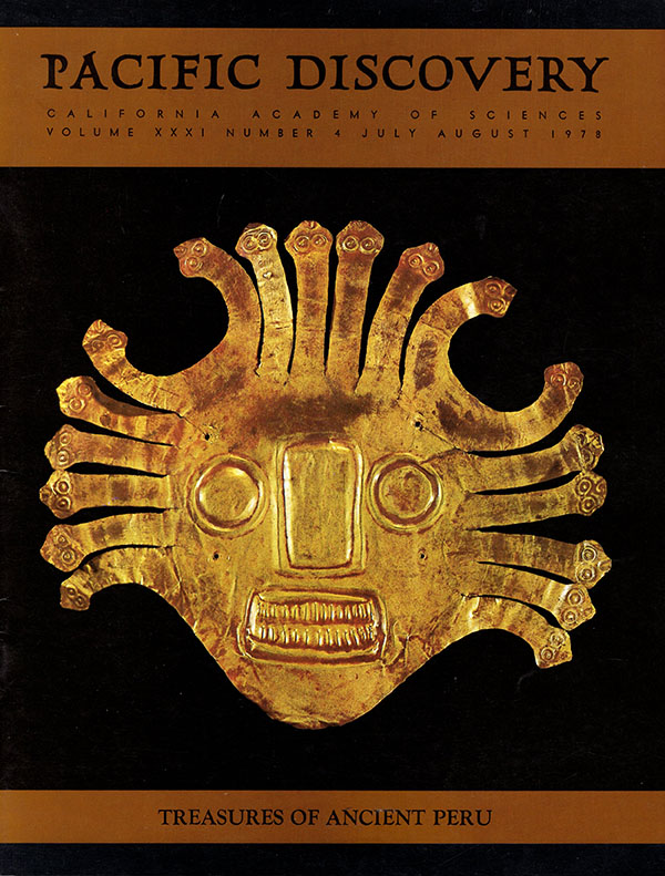 Image for Pacific Discovery, Treasures of Ancient Peru, California Academy of Sciences (Volume XXXI Number 4, July/August 1978)
