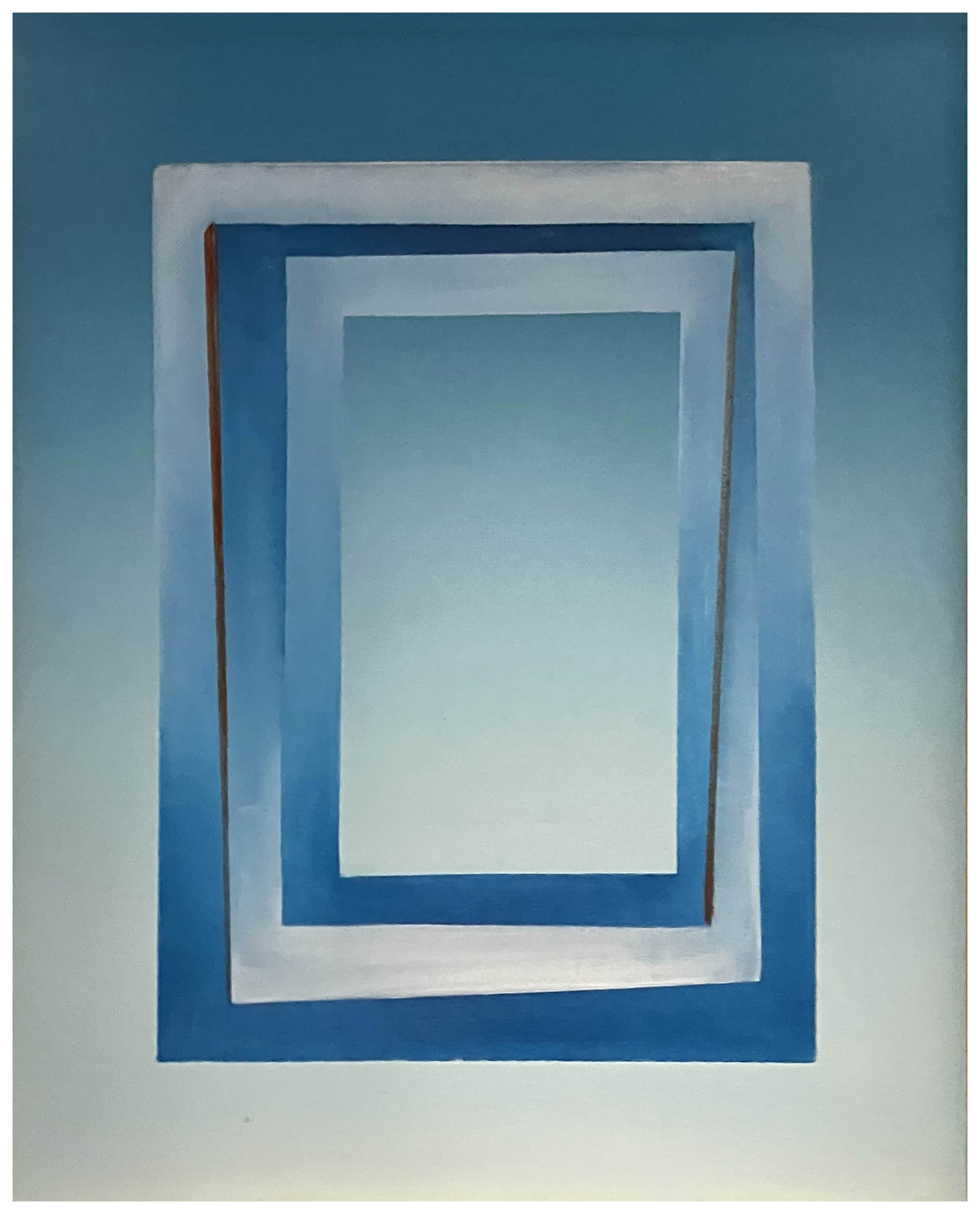 Perceptual Study: Rectangular Abstraction in Blue, White, and Red