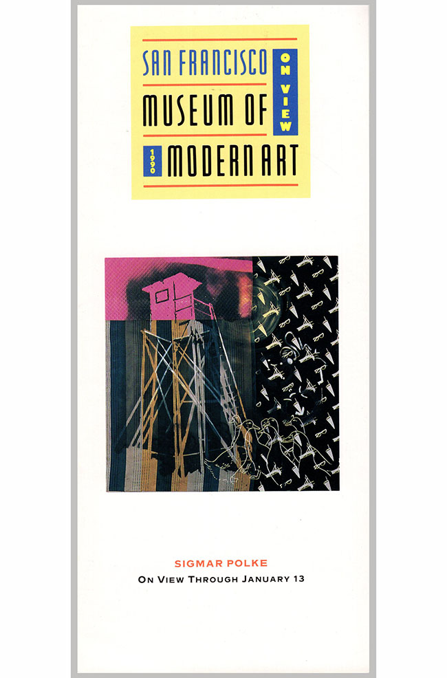 Image for "On View 1990": Vintage Brochure of the San Francisco Museum of Modern Art (SFMOMA) on Van Ness St.