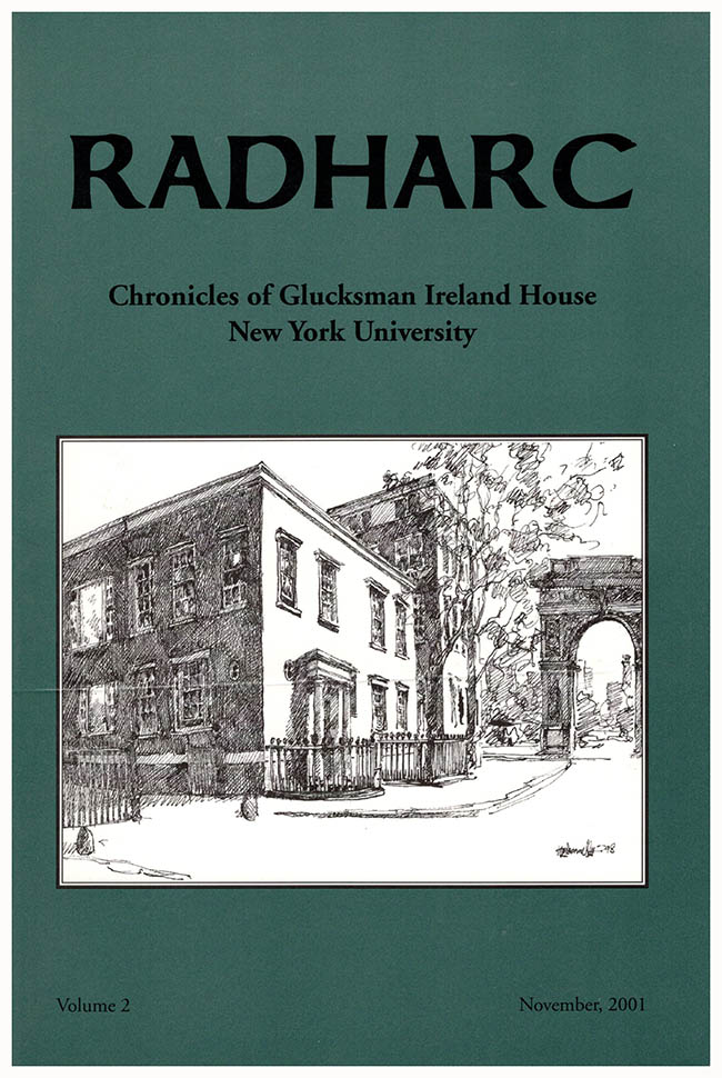 Image for Radharc: The Chronicles of Glucksman Ireland House at New York University (Volume 2, November 2001)