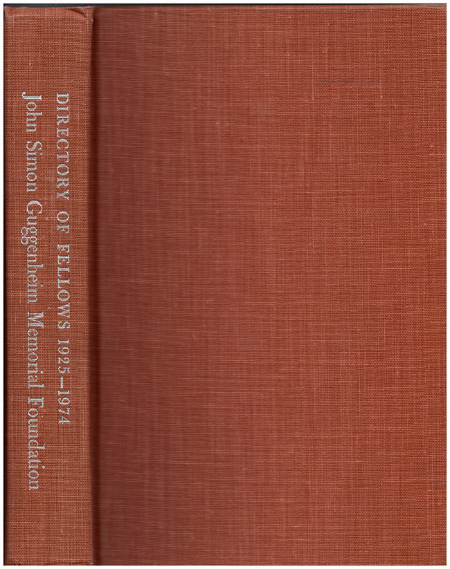 Image for The John Simon Guggenheim Memorial Foundation 1925-1974