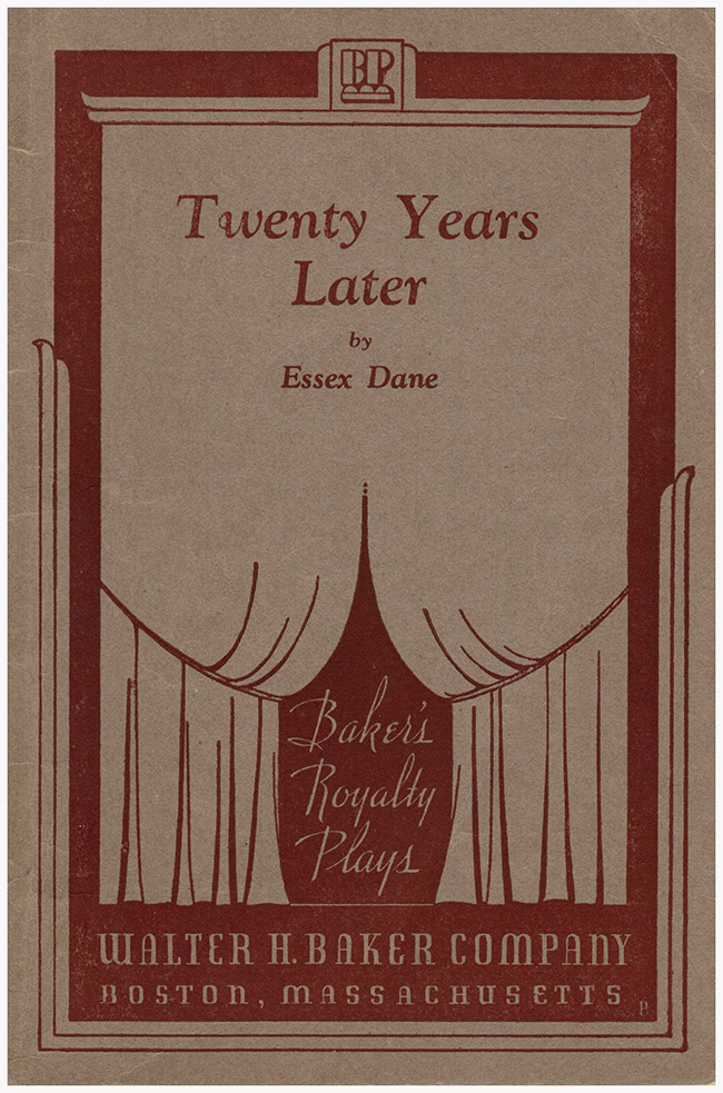 Image for Twenty Years Later: A Play for Ten Women in One Act