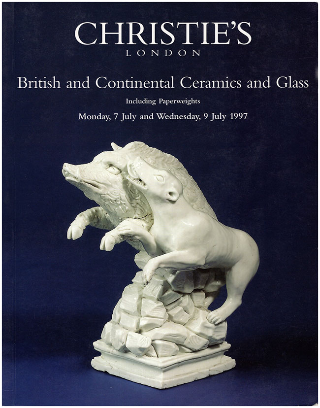 Image for Christie's London: British and Continental Ceramics and Glass Including Paperweights (Monday, 7 July and Wednesday, 9 July 1997)