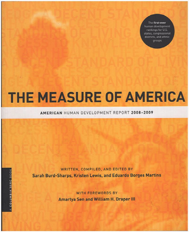 Image for The Measure of America: American Development Report 2008-2009