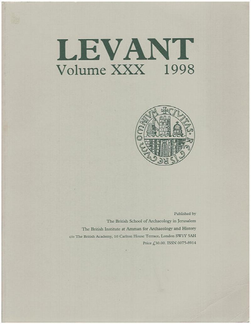 Image for Levant (Volume XXX, 1998)