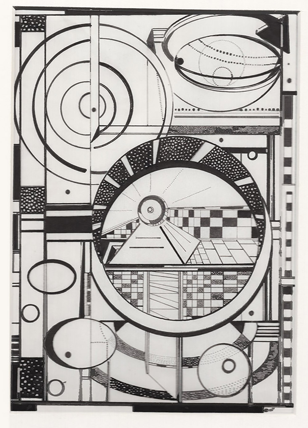 Alchemical Rendering (Ink Drawing by Amy Ione, Framed)