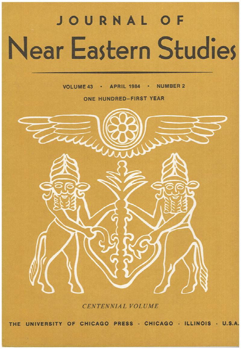 Image for Journal of Near Eastern Studies (Vol 43, April 1984, No 2)