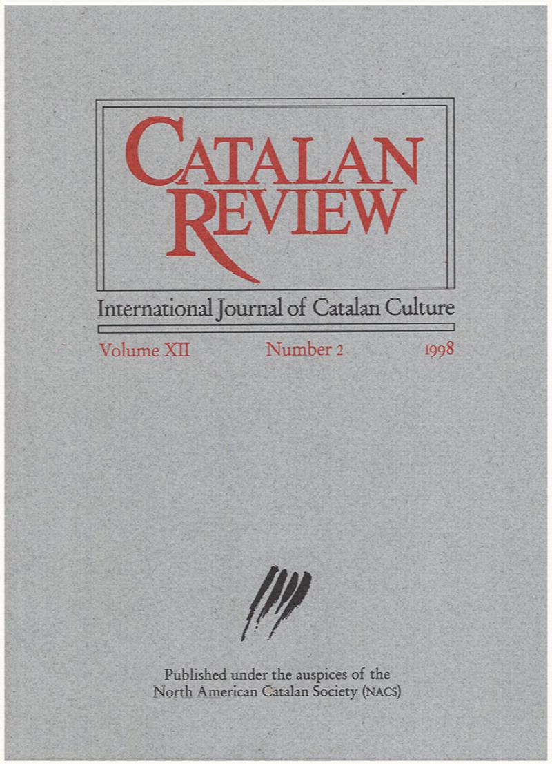 Image for Catalan Review (Vol. XII, No. 2, 1998)