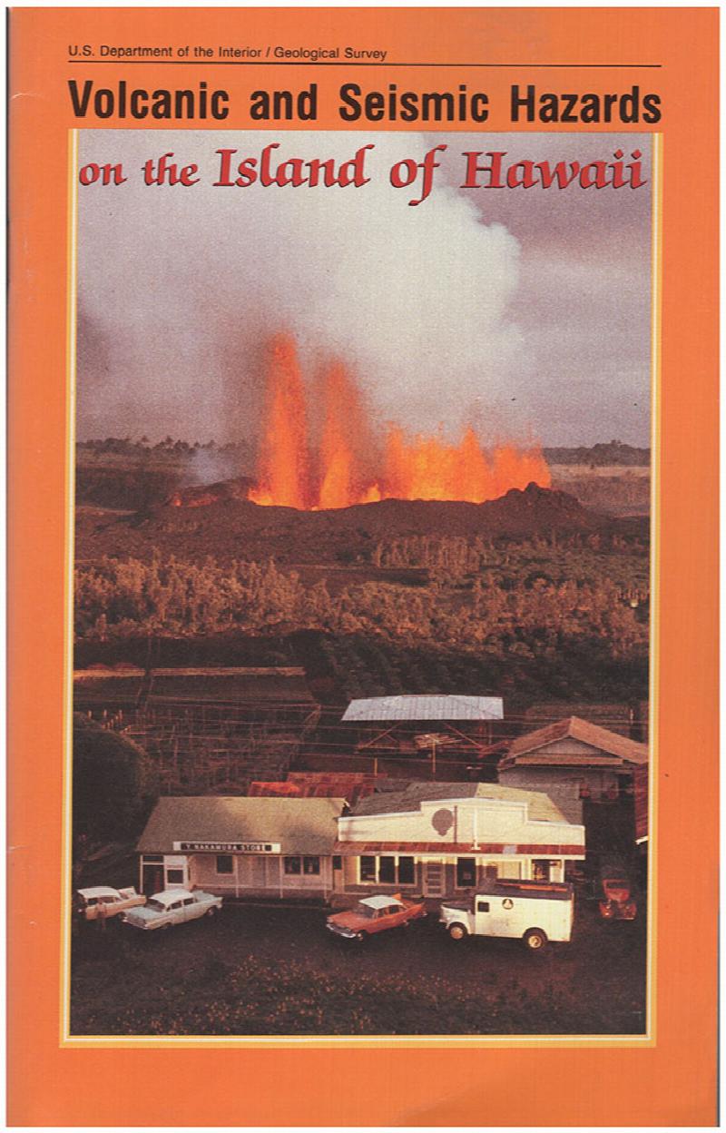 Image for Volcanic and Seismic Hazards on the Islands of Hawaii