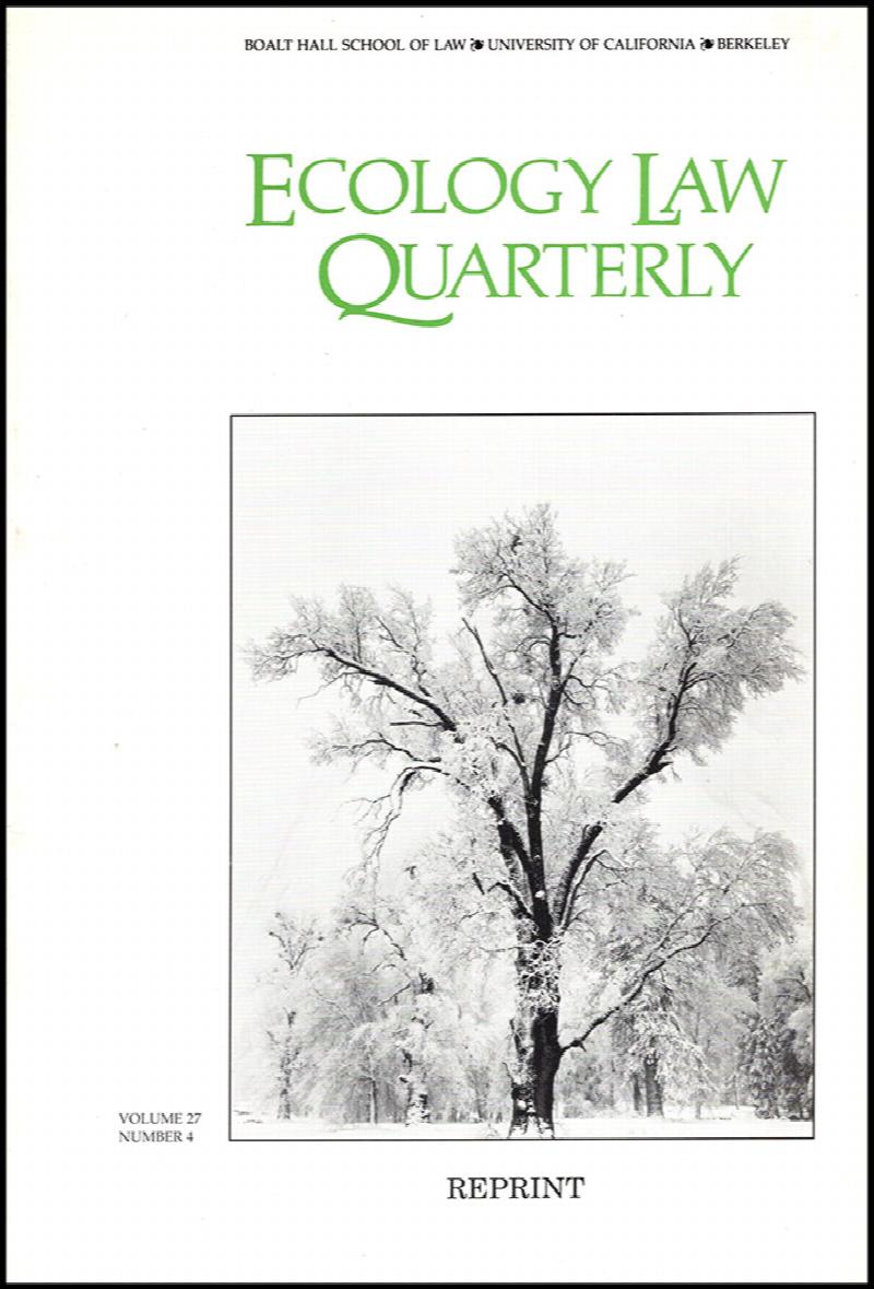 Image for Land Use, Biodiversity, and Ecosystem Integrity: The Challenge of Preserving Earth's Life Support System (Reprint, Ecology Law Review, Vol 27, No. 4)