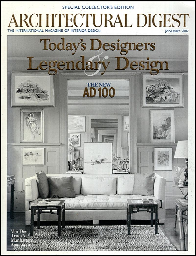 Image for Architectural Digest: Today's Designers Legendary Design (January 2002)