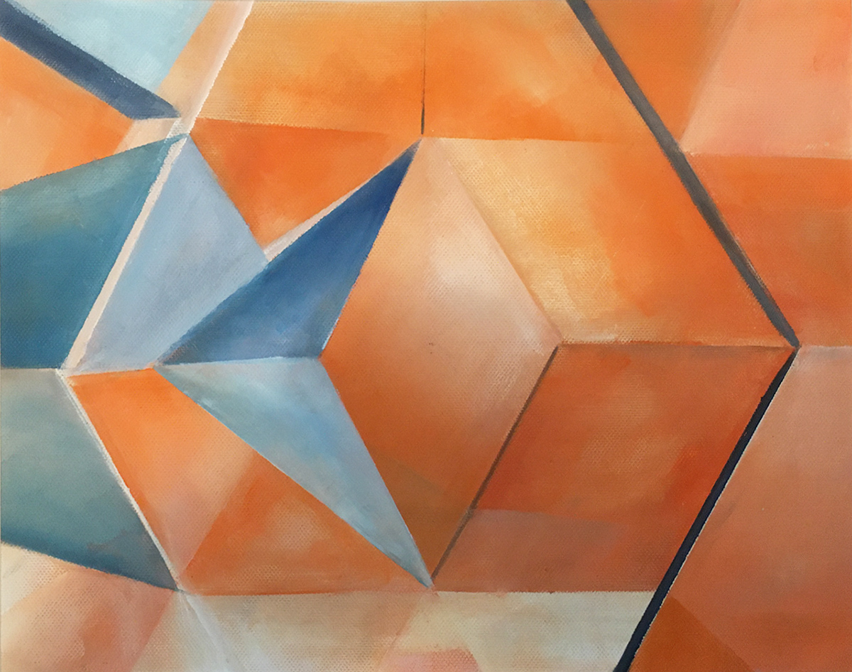 Perceptual Study 31124 (Oil Painting on Canvas Board by Amy Ione)