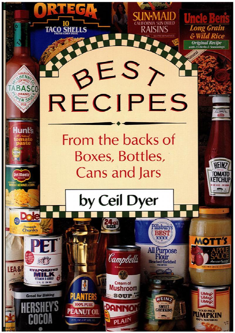 Image for Best Recipes: From the Backs of Boxes, Bottles, Cans and Jars