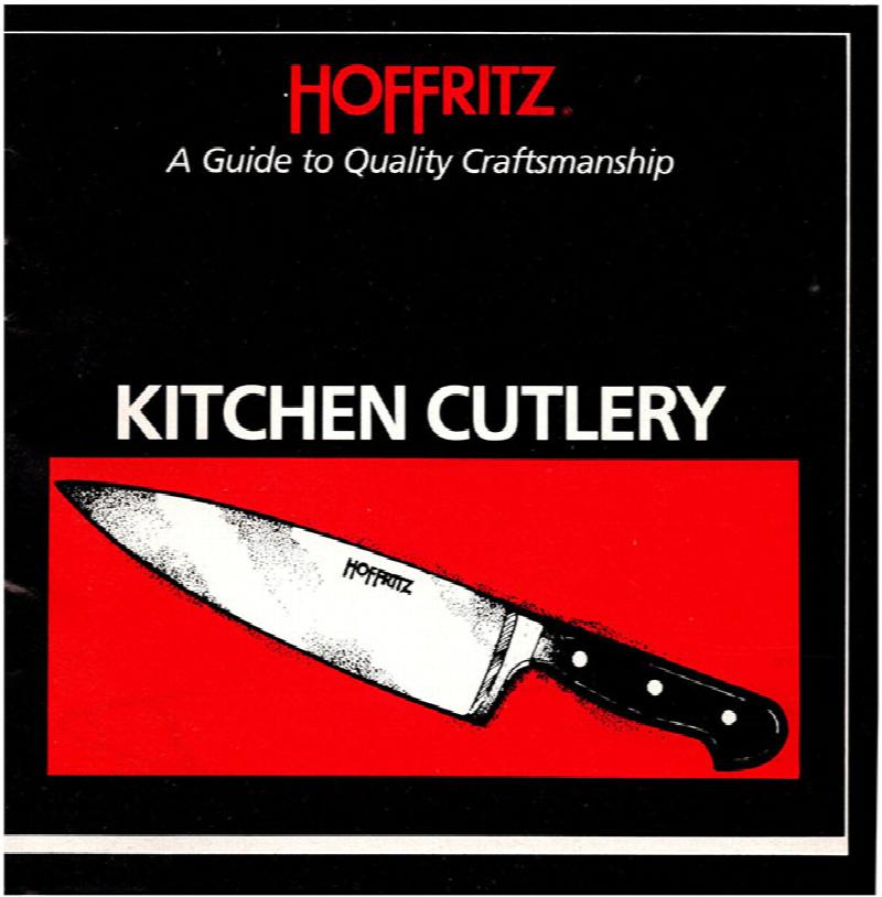 Image for Kitchen Cutlery (Hoffritz Booklet)