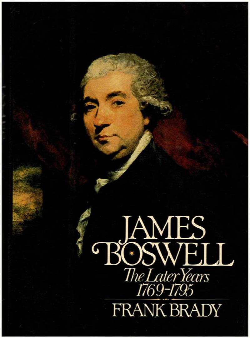 Image for James Boswell: The Later Years, 1769-95