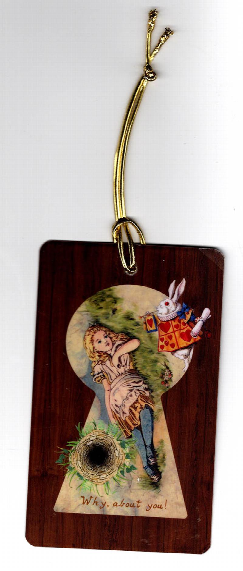 Image for Limited Edition: Alice in Wonderland Tree Ornament Key in Original Envelope