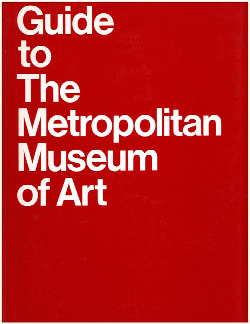Image for Guide to the Metropolitan Museum of Art