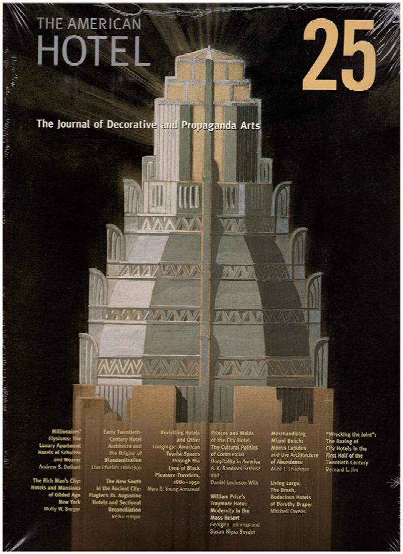 Image for Journal of Decorative and Propaganda Arts 25: The American Hotel