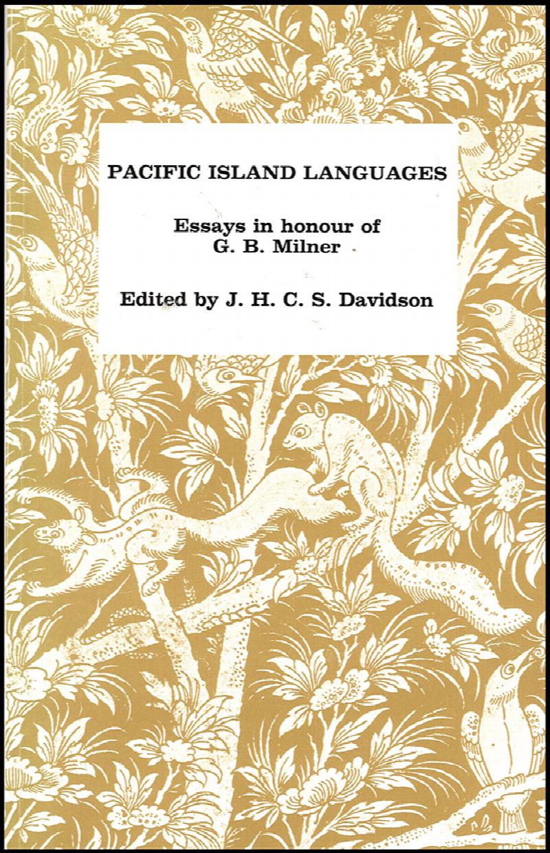 Image for Pacific Island Languages: Essays in Honour of G. B. Milner